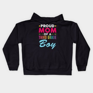 Proud Mom Of A Third grade Boy Back To School Kids Hoodie